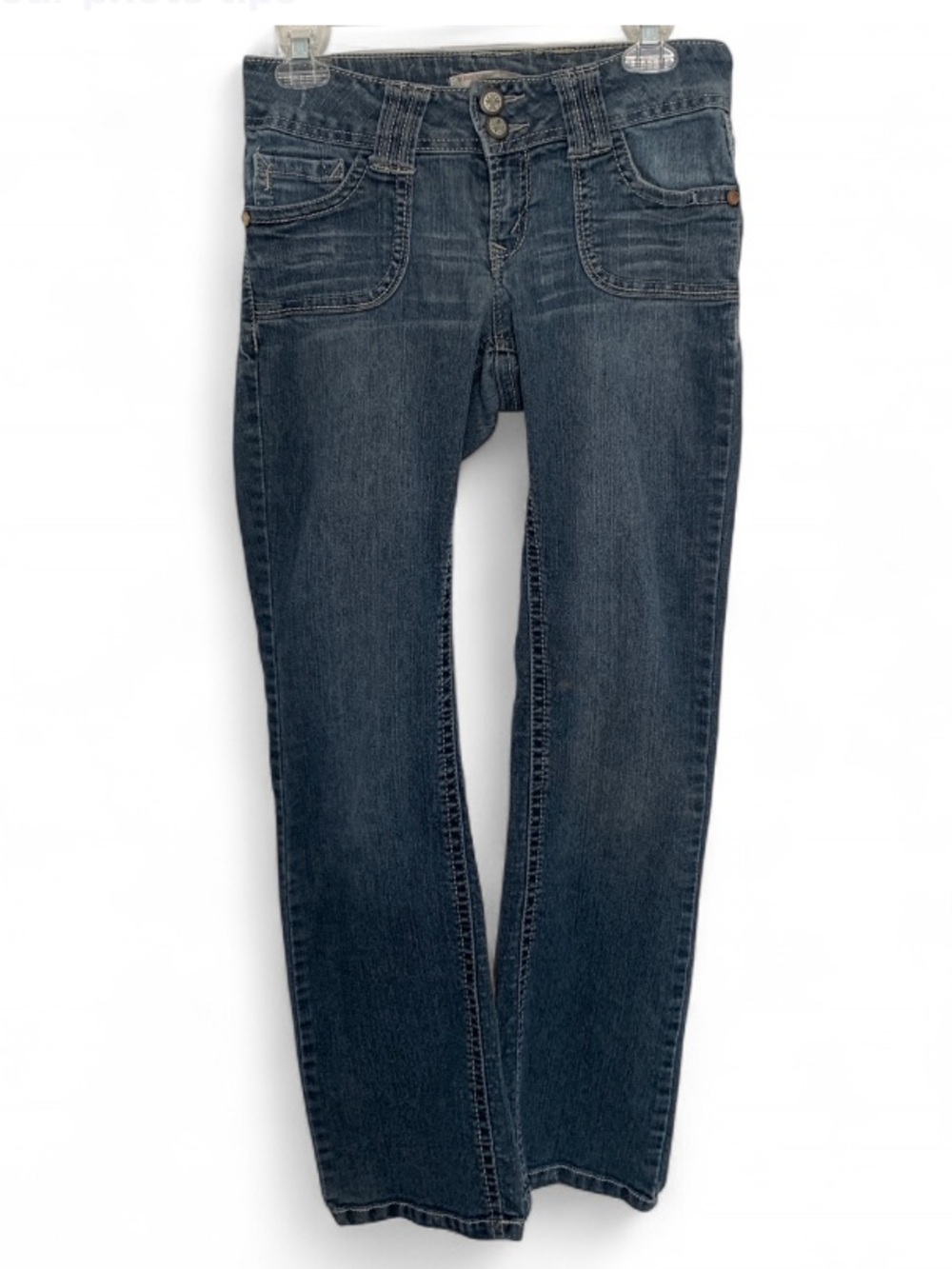 Y2K No Boundaries Low Rise Sequin Embroidered Pockets Jeans